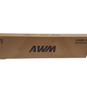 اسباب بازی تفنگ تک تیرانداز پوکه پران نیمه فلزی تیر اسفنجی مدل AWM_تفنگ اسباب بازی